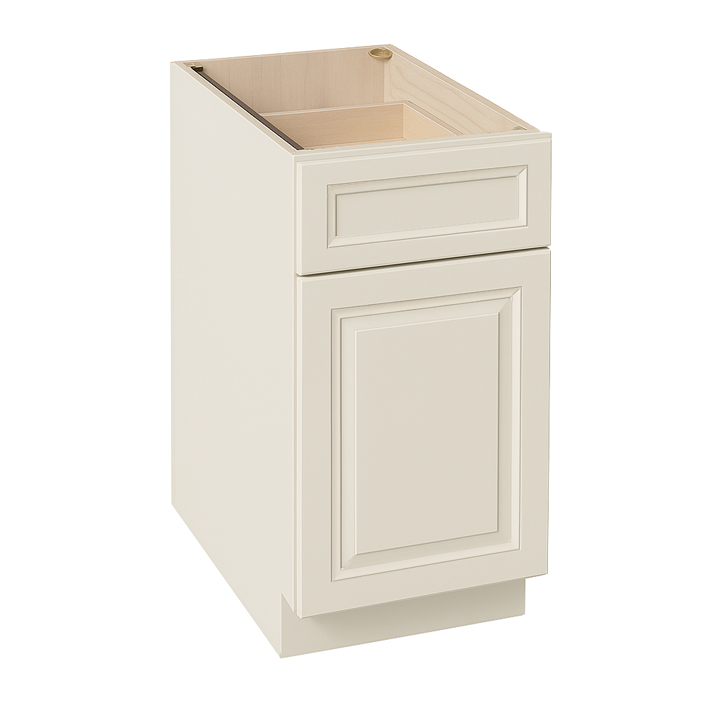 DI-B21: Dallas Ivory Shaker 21" 1 Drawer 1 Door Standard Base Cabinet