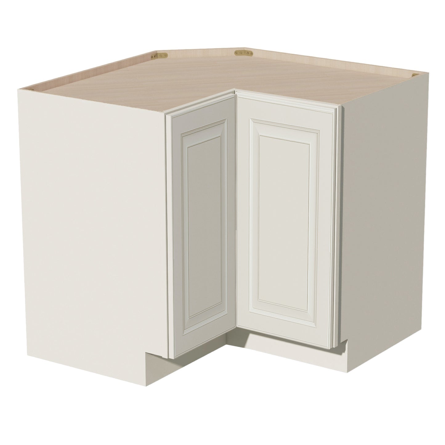 DI-LSB36: Dallas Ivory Shaker 36" 2 Doors Lazy Susan Corner Base Cabinet