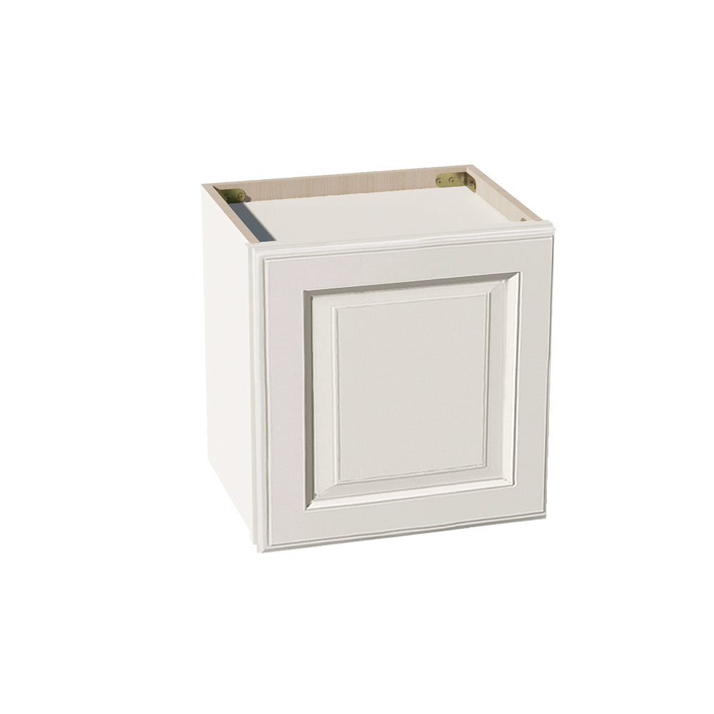 DI-W1515: Dallas Ivory Shaker 15"W x 15"H 1 Door Standard Wall Bridge Cabinet