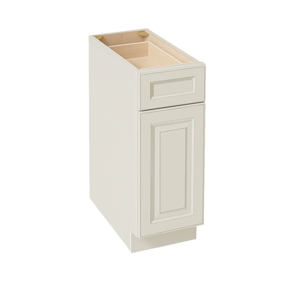 DI-B12: Dallas Ivory Shaker 12" 1 Drawer 1 Door Standard Base Cabinet