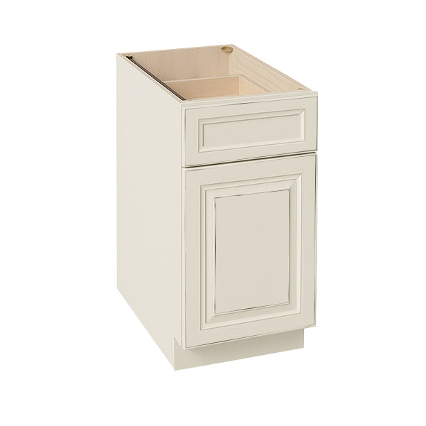 DI-B18: Dallas Ivory Shaker 18" 1 Drawer 1 Door Standard Base Cabinet