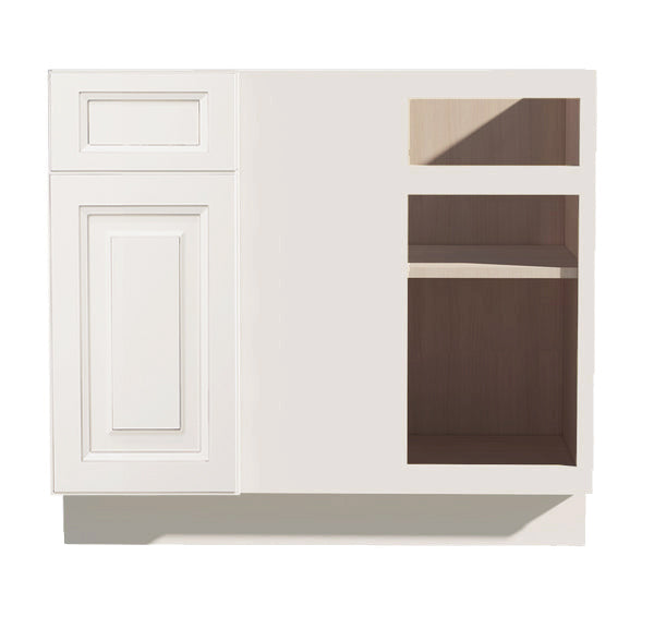 DI-BBC39/42: Dallas Ivory Shaker 39" 1 Door - 1 Drawer Blind Corner Base Cabinet