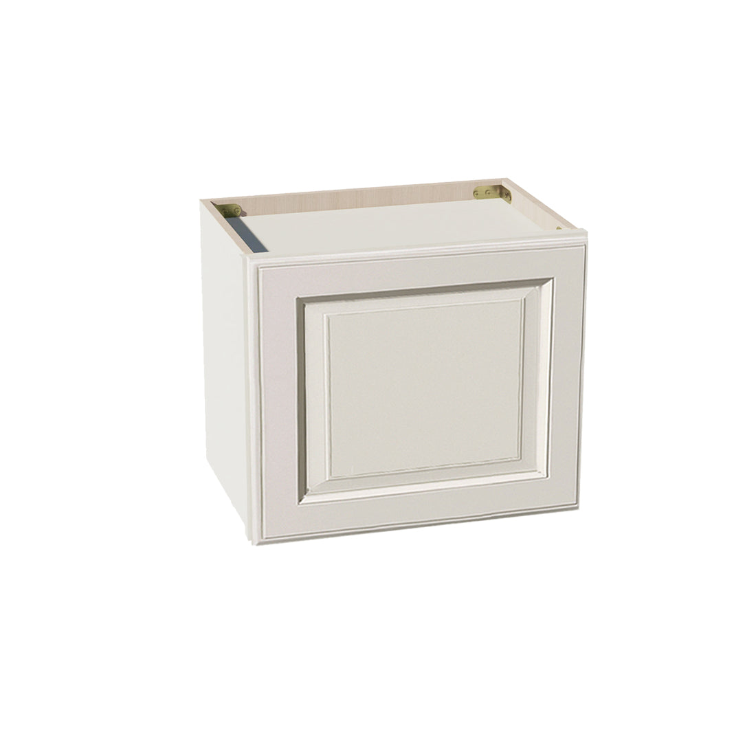 DI-W1815: Dallas Ivory Shaker 18"W x 15"H 1 Door Standard Wall Bridge Cabinet