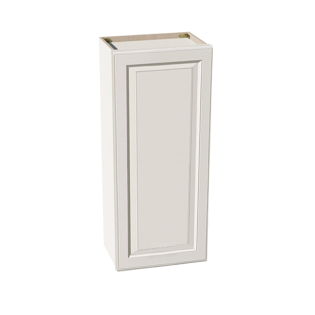 DI-W1842: Dallas Ivory Shaker 18"W x 42"H 1 Door & 3 Shelves Standard Wall Cabinet