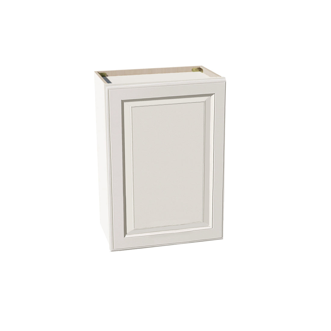DI-W2130: Dallas Ivory Shaker 21"W x 30"H 1 Door & 2 Shelves Standard Wall Cabinet