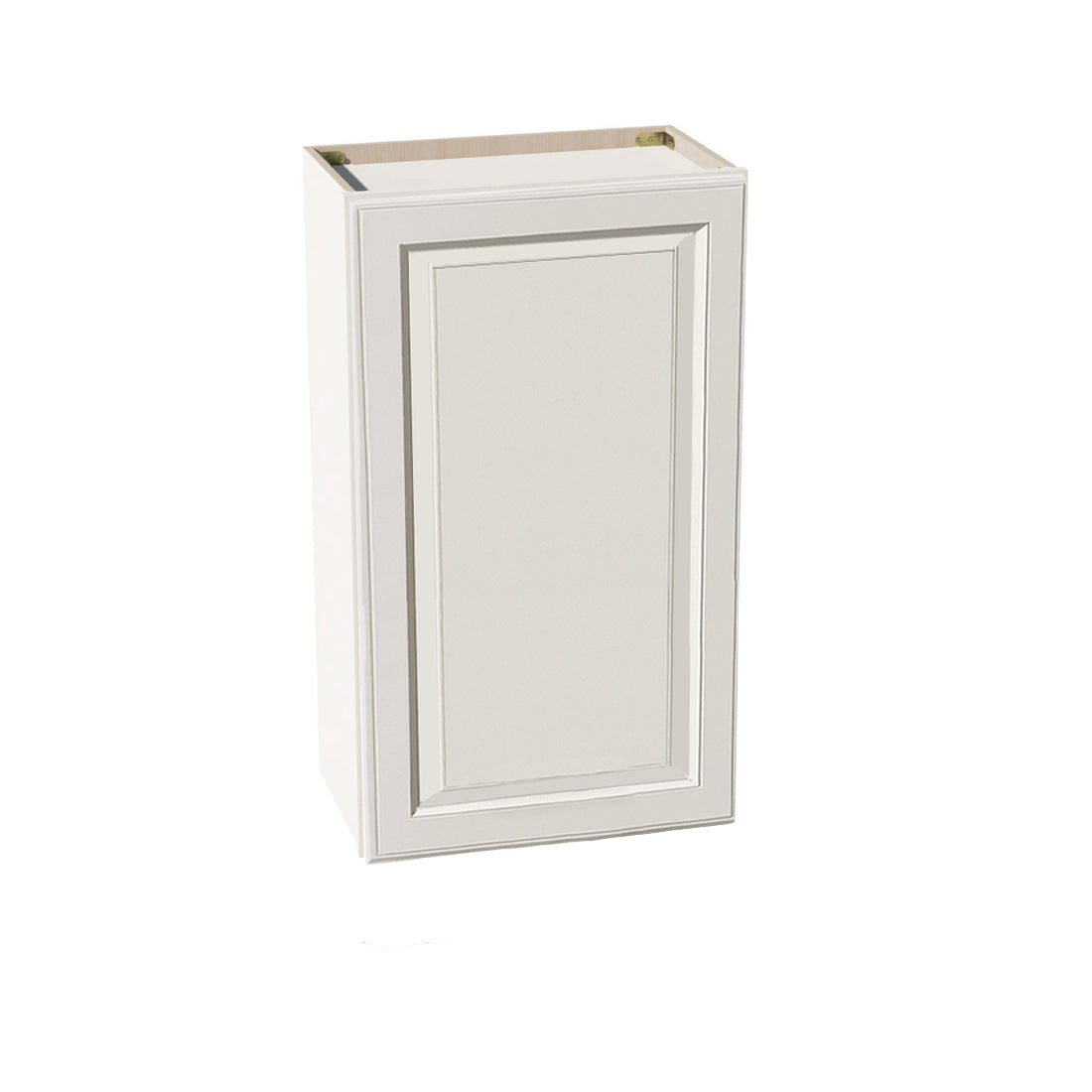 DI-W2136: Dallas Ivory Shaker 21"W x 36"H 1 Door & 2 Shelves Standard Wall Cabinet
