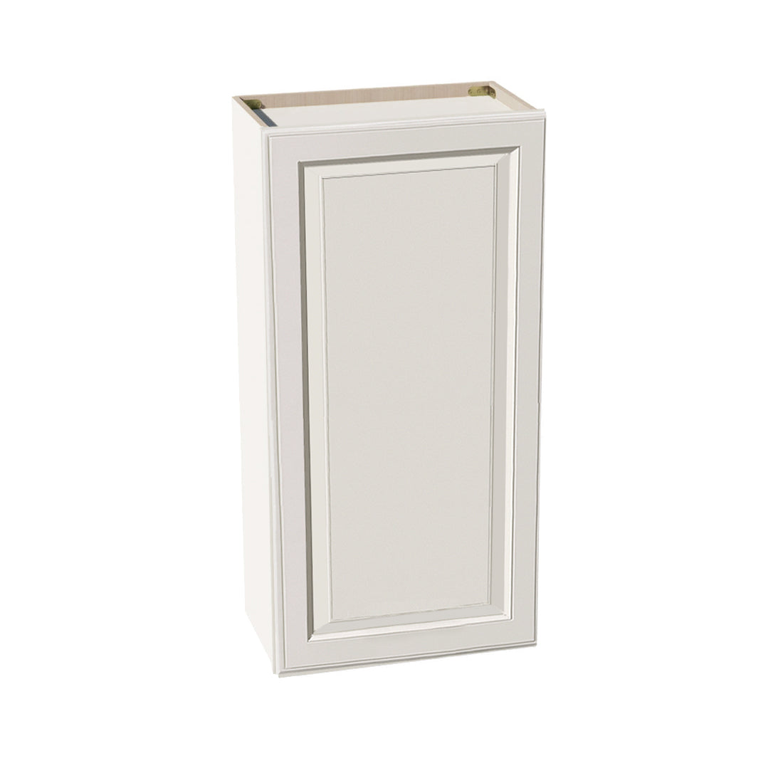 DI-W2142: Dallas Ivory Shaker 21"W x 42"H 1 Door & 3 Shelves Standard Wall Cabinet