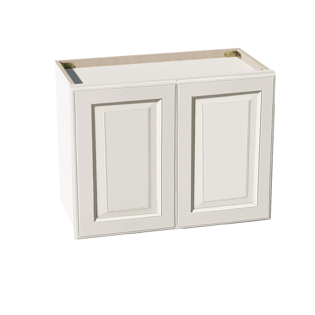 DI-W2418: Dallas Ivory Shaker 24"W x 18"H 2 Doors Standard Wall Bridge Cabinet