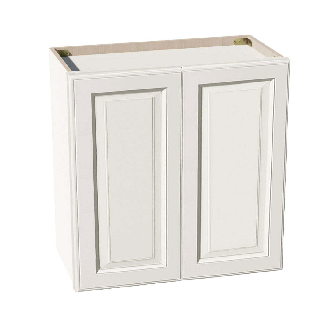 DI-W2424: Dallas Ivory Shaker 24"W x 24"H 2 Doors Standard Wall Bridge Cabinet