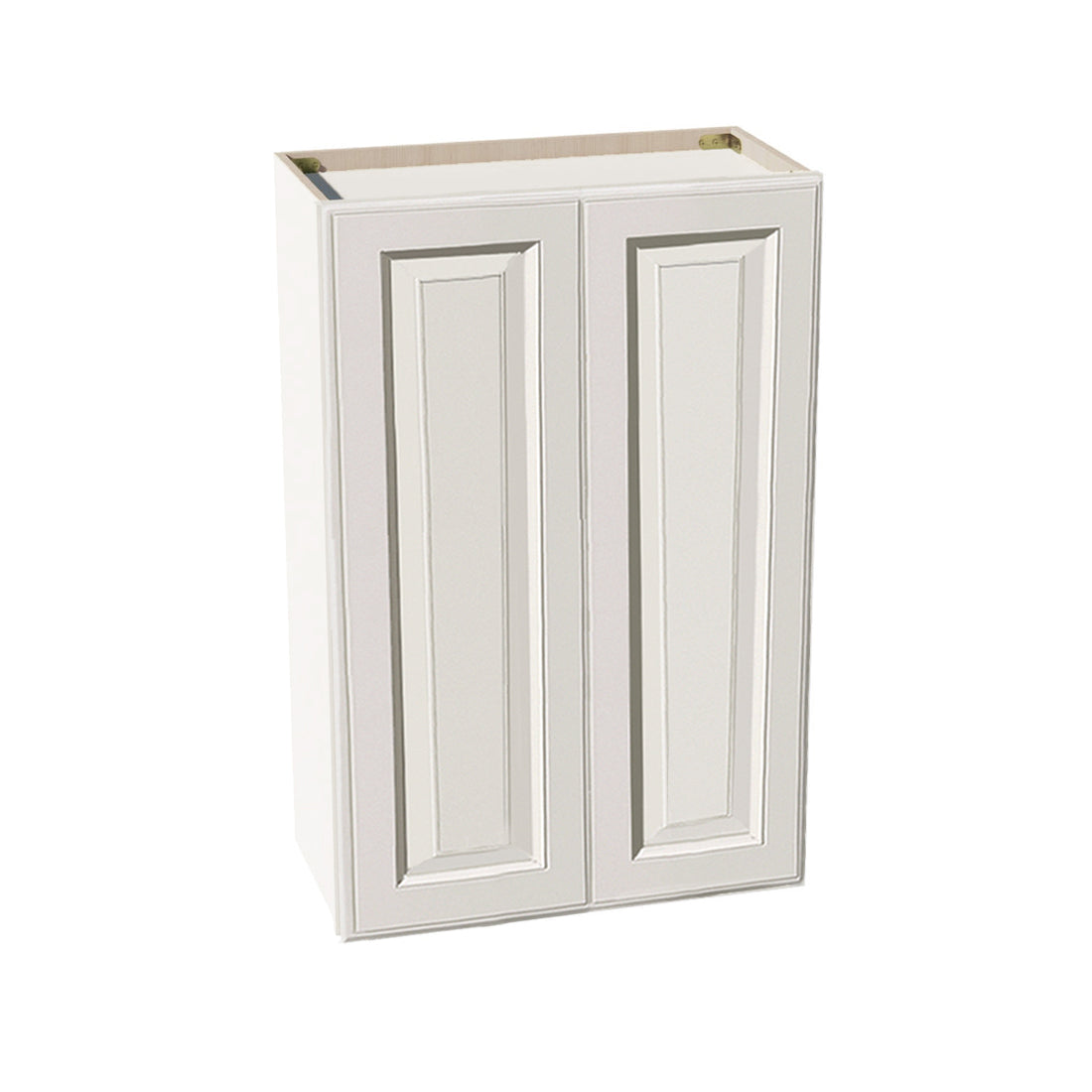 DI-W2436: Dallas Ivory Shaker 24"W x 36"H 2 Doors & 2 Shelves Standard Wall Cabinet