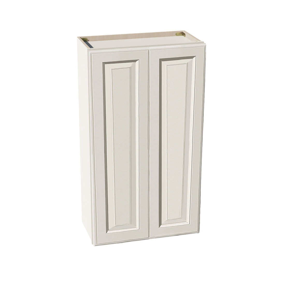 DI-W2442: Dallas Ivory Shaker 24"W x 42"H 2 Doors & 3 Shelves Standard Wall Cabinet