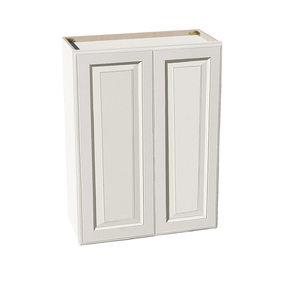 DI-W2736: Dallas Ivory Shaker 27"W x 36"H 2 Doors & 2 Shelves Standard Wall Cabinet