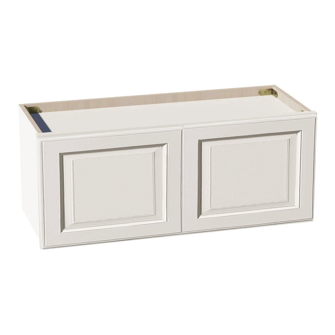 DI-W3012: Dallas Ivory Shaker 30"W x 12"H 2 Doors Standard Wall Bridge Cabinet