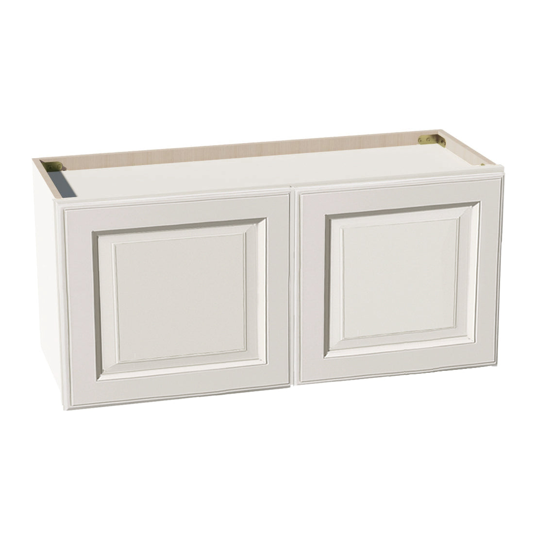 DI-W3315: Dallas Ivory Shaker 33"W x 15"H 2 Doors Standard Wall Bridge Cabinet