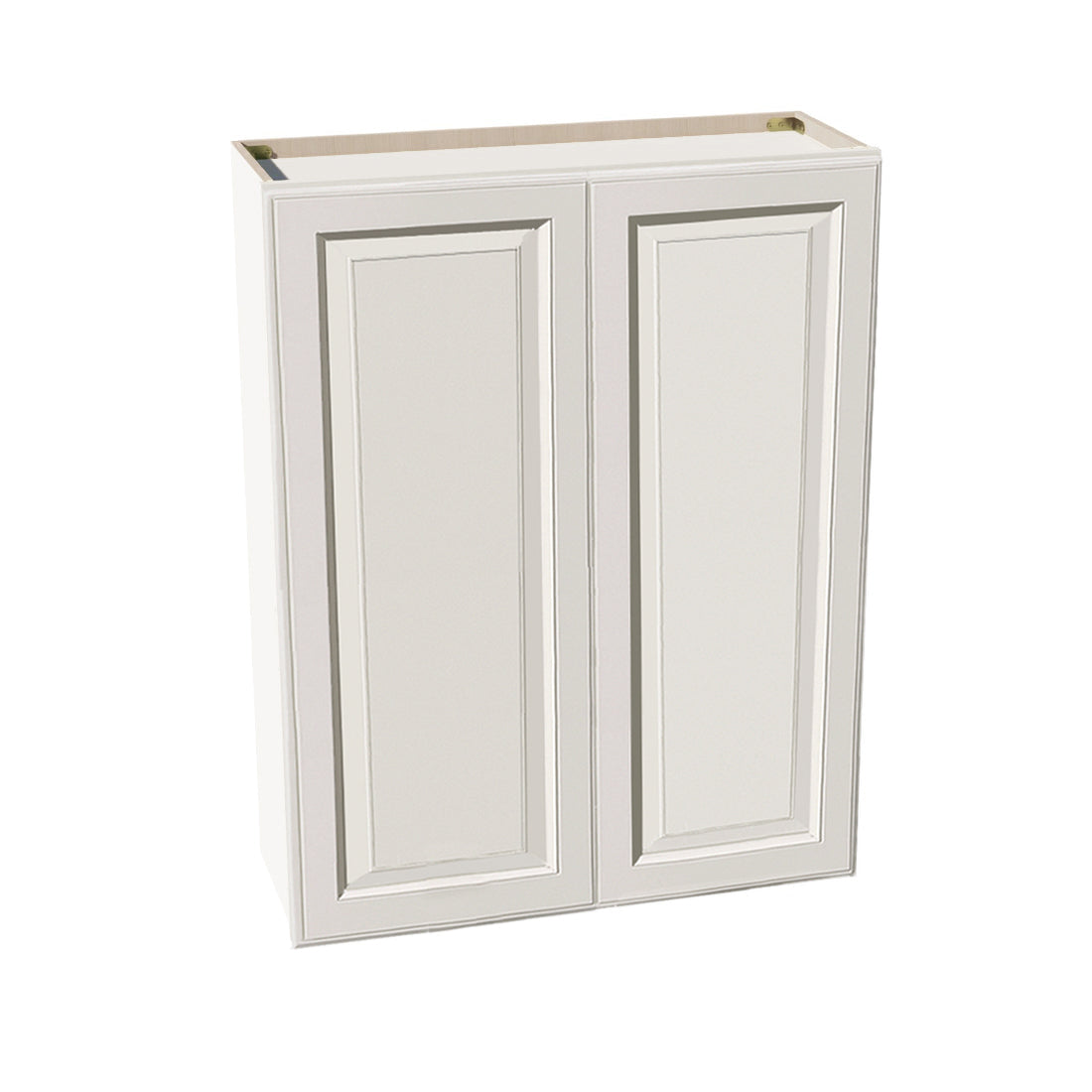 DI-W3342: Dallas Ivory Shaker 33"W x 42"H 2 Doors & 3 Shelves Standard Wall Cabinet