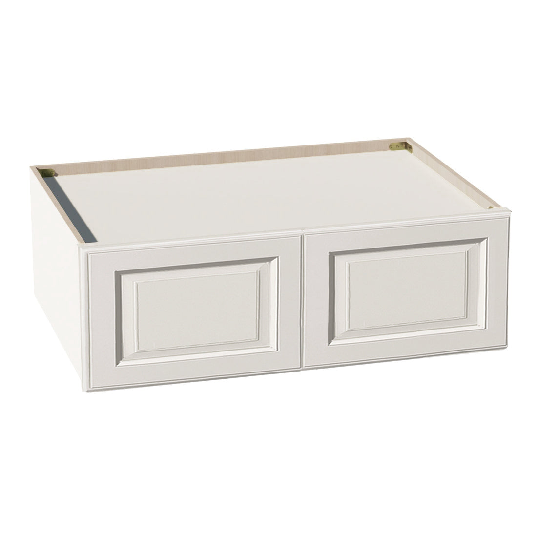 DI-W361224: Dallas Ivory Shaker 36"W x 12"H x 24"D 2 Doors Standard Bridge Wall Cabinet