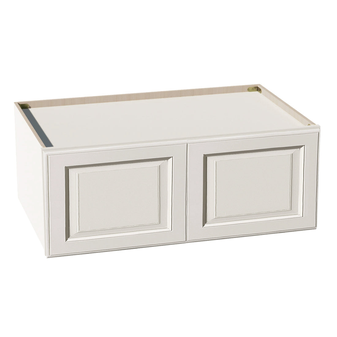 DI-W361524: Dallas Ivory Shaker 36"W x 15"H x 24"D 2 Doors Standard Bridge Wall Cabinet