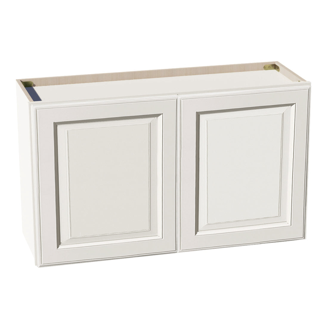 DI-W3621: Dallas Ivory Shaker 36"W x 21"H 2 Doors Standard Wall Bridge Cabinet