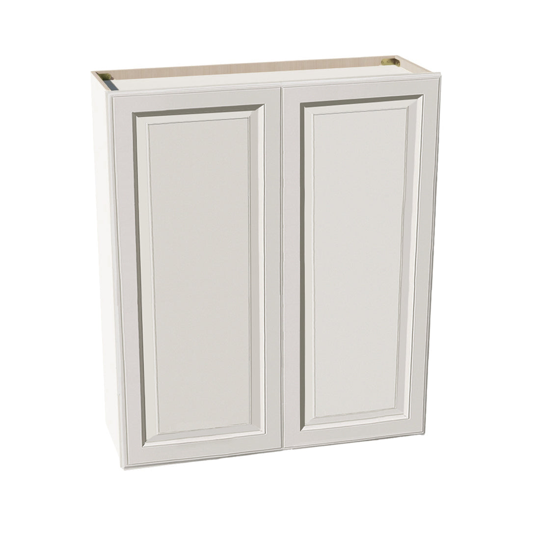 DI-W3642: Dallas Ivory Shaker 36"W x 42"H 2 Doors & 3 Shelves Standard Wall Cabinet