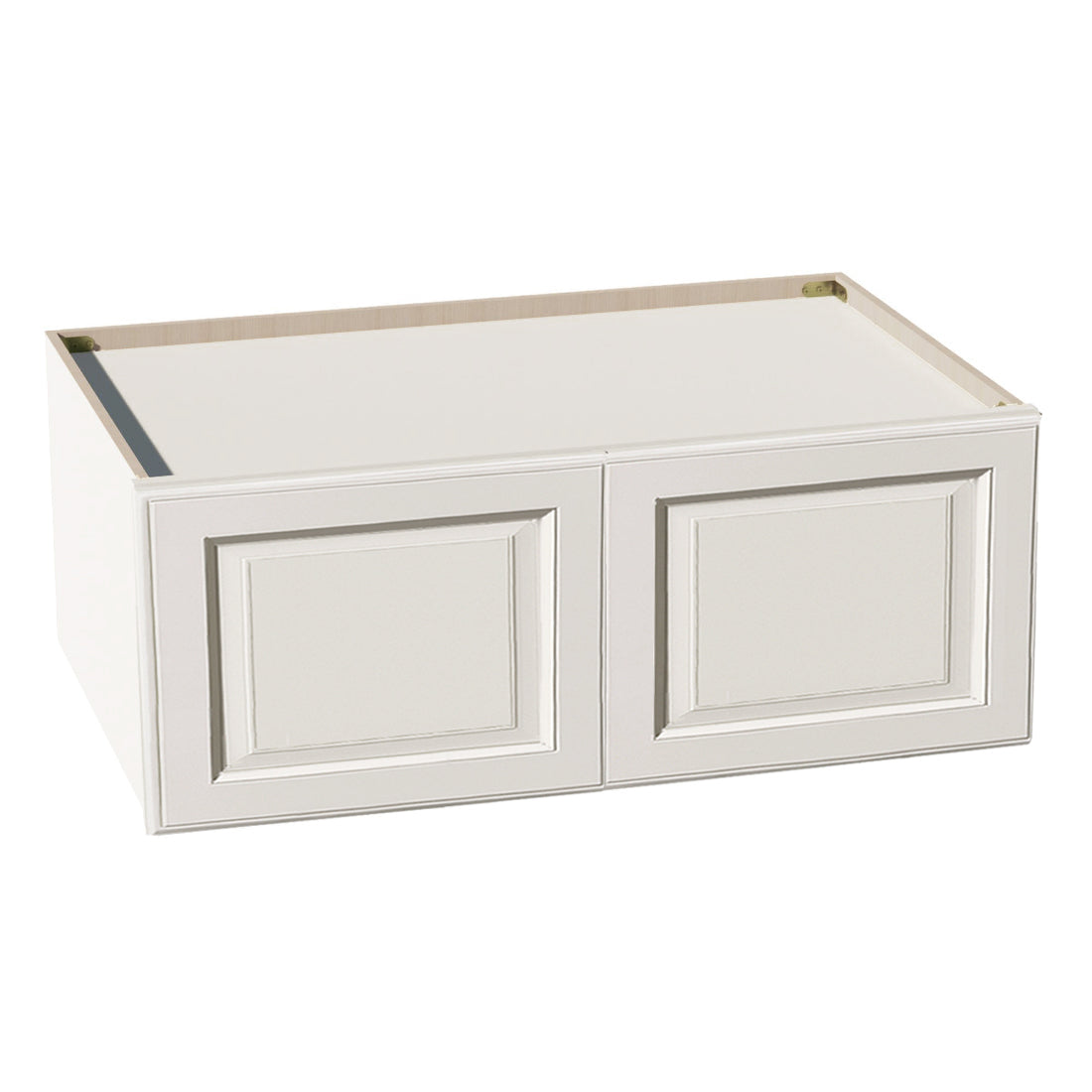 DI-W391524: Dallas Ivory Shaker 39"W x 15"H x 24"D 2 Doors Standard Bridge Wall Cabinet