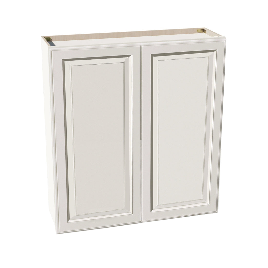 DI-W3942: Dallas Ivory Shaker 39"W x 42"H 2 Doors & 3 Shelves Standard Wall Cabinet