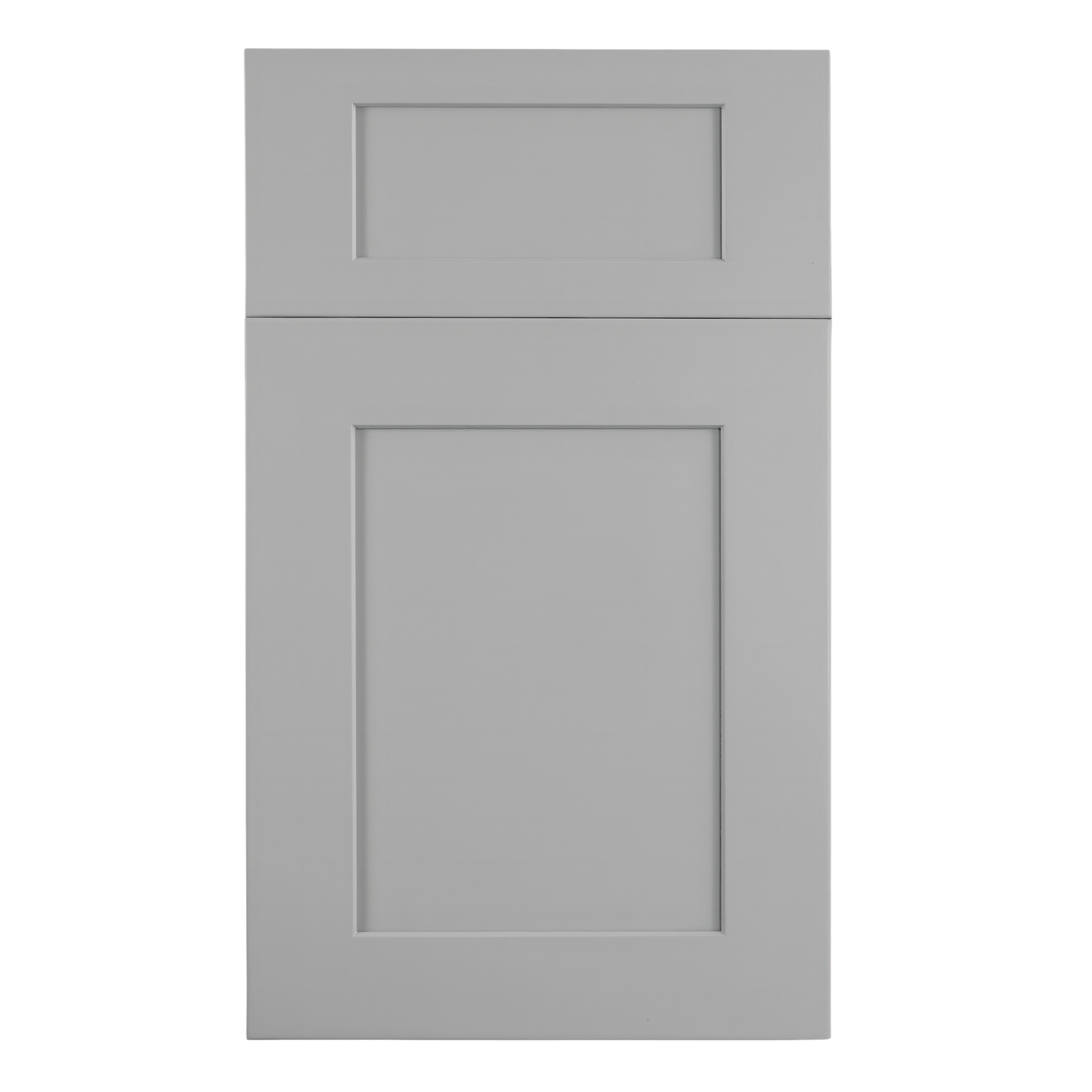 HA-W332424: Ash Gray Shaker 33"W x 24"H x 24"D 2 Doors & 1 Shelf Standard Bridge Wall Cabinet