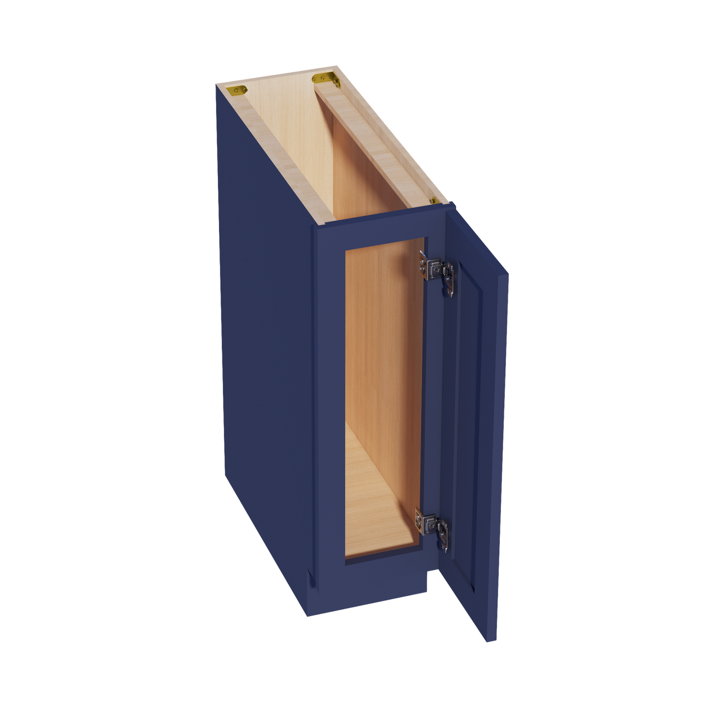 HB-BF0924: Indigo Blue Shaker 09" Full Height Door Standard Base Cabinet