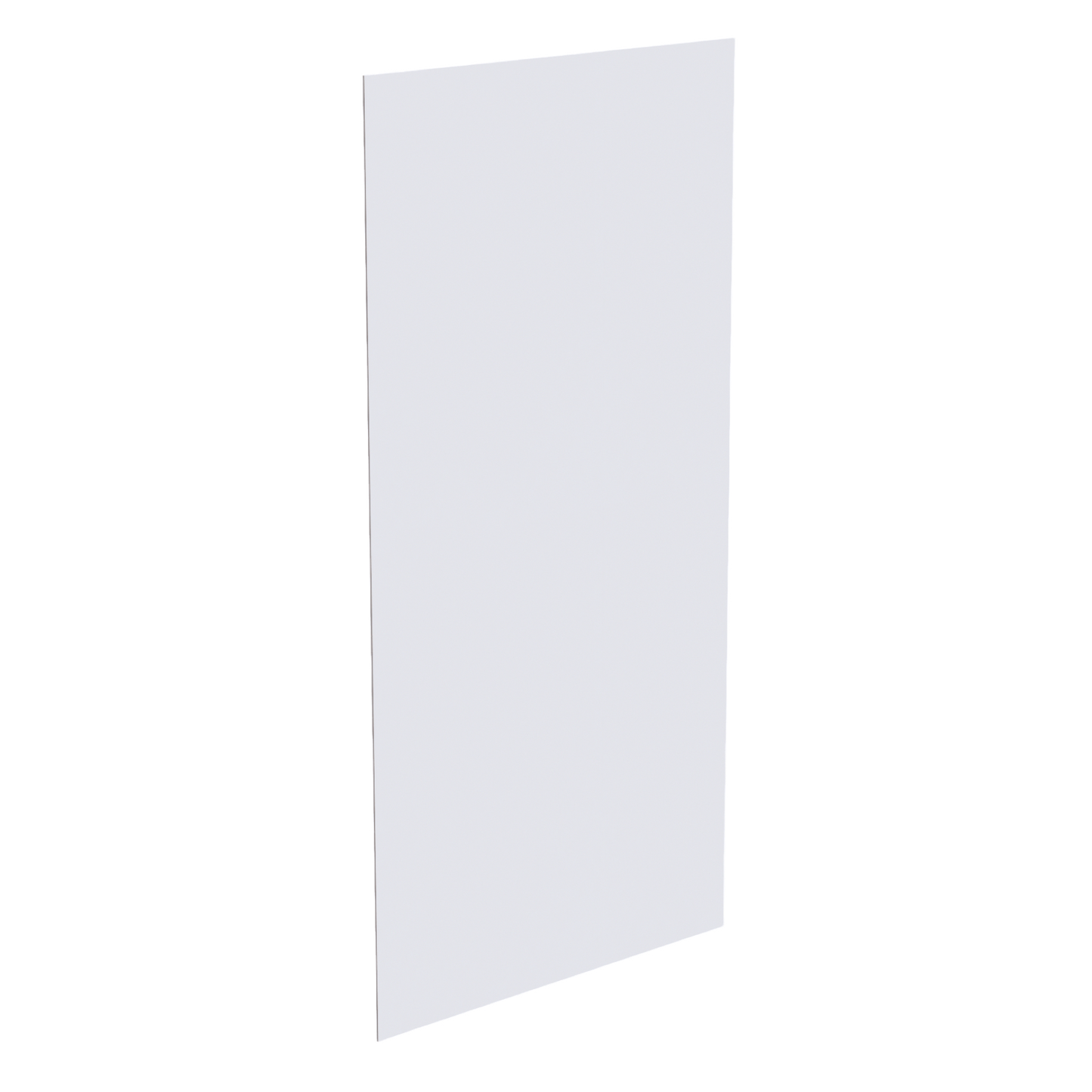 HF-BP4896-1/4: Frost White Shaker 48"W x 96"H x 1/4"D Base End Skin Panel
