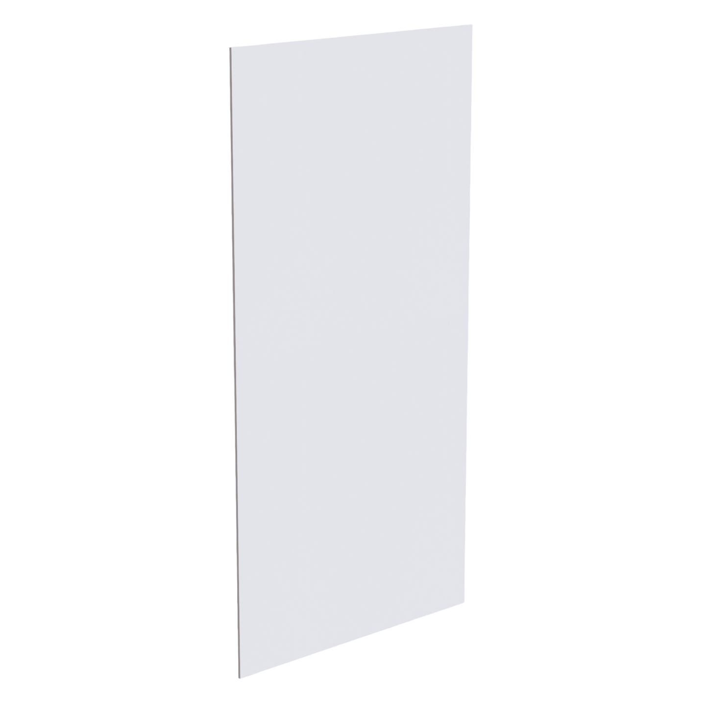 SF-BP4896-1/2: Frost White Slim Shaker 48"W x 96"H x 1/2"D Base End Skin Panel