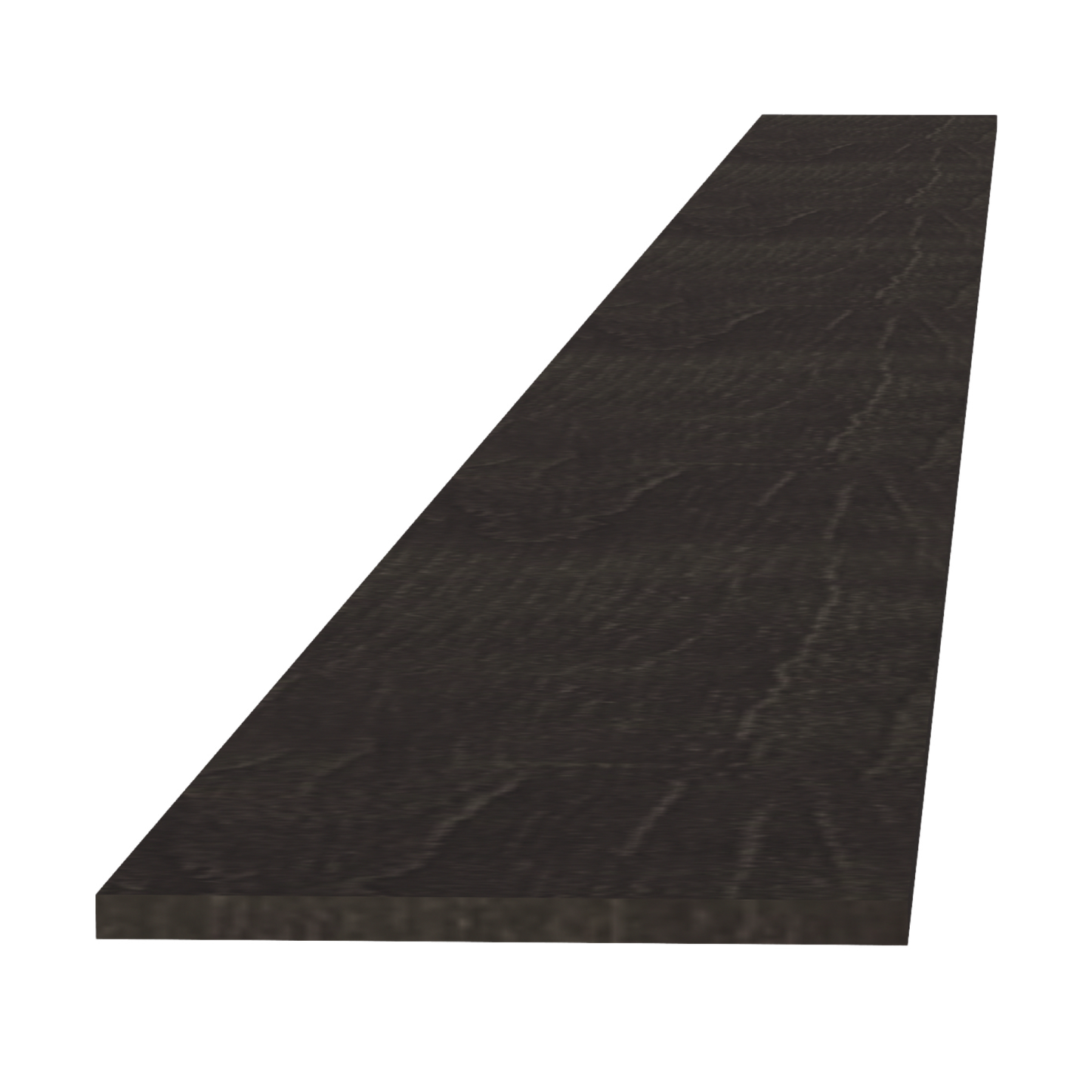 HG-TK8: Dark Gray Shaker 96"W x 4-1/2"H x 1/4"D Toe Kick Plate