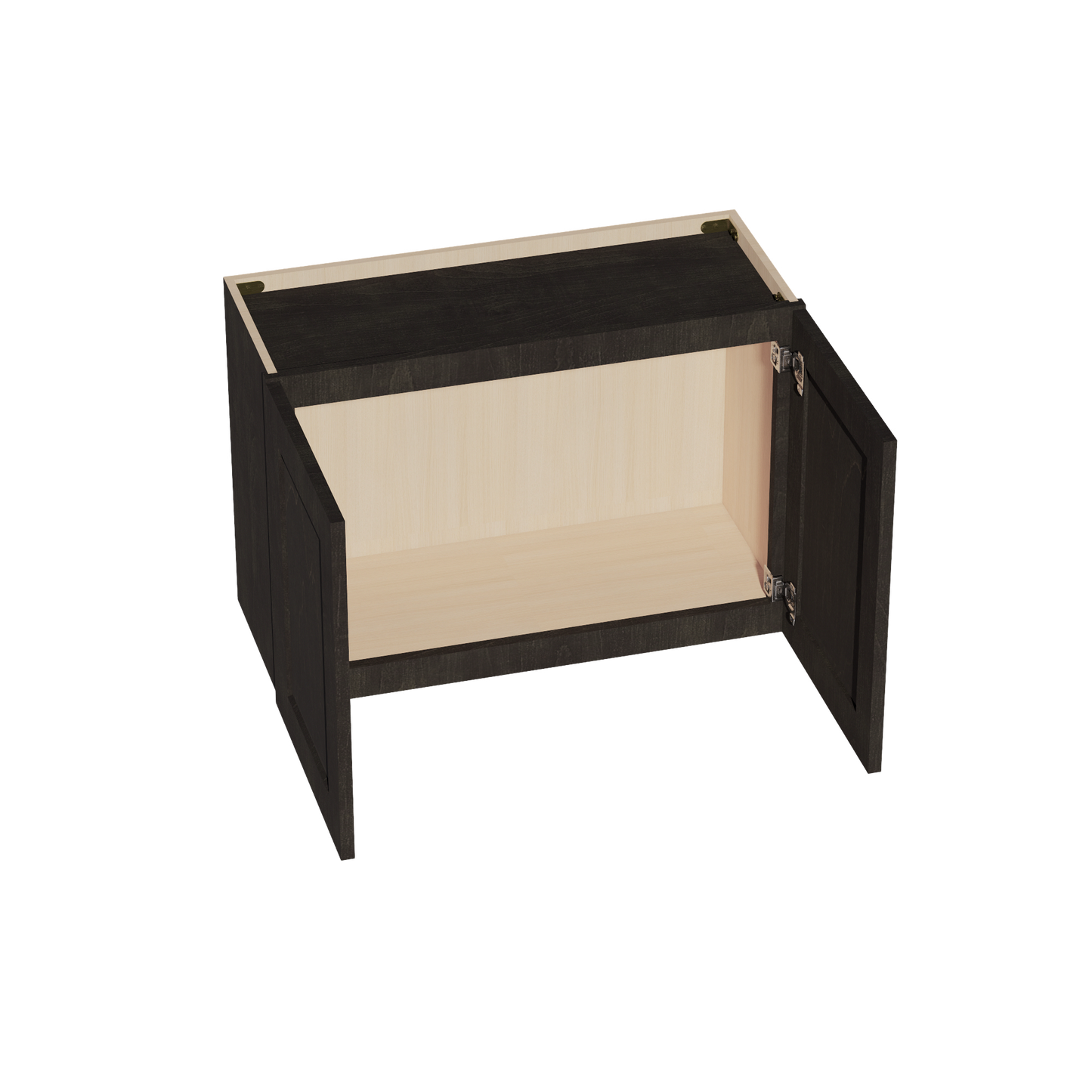 HG-W3021: Dark Gray Shaker 30"W x 21"H 2 Doors Standard Wall Bridge Cabinet
