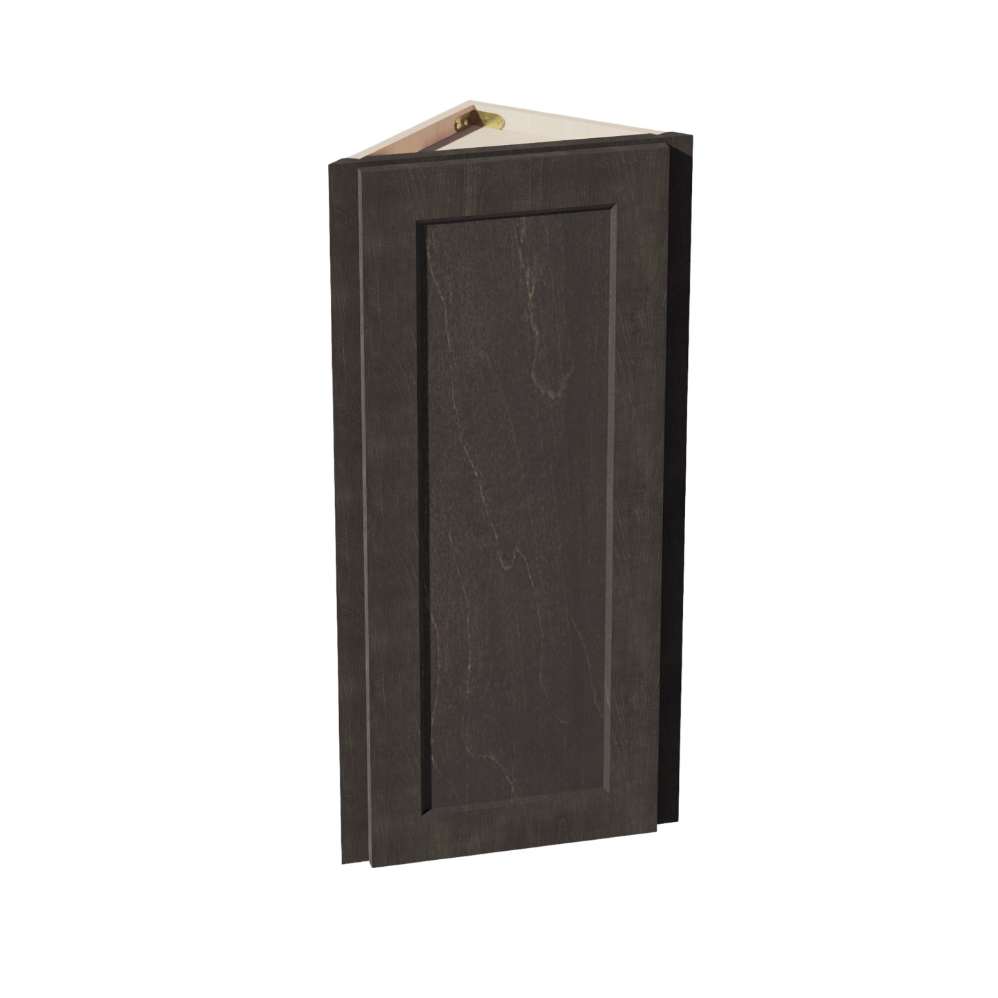 HG-WAE1236: Dark Gray Shaker 12"W x 36"H x 12"D 1 Door & 2 Shelves Wall Angle End Cabinet