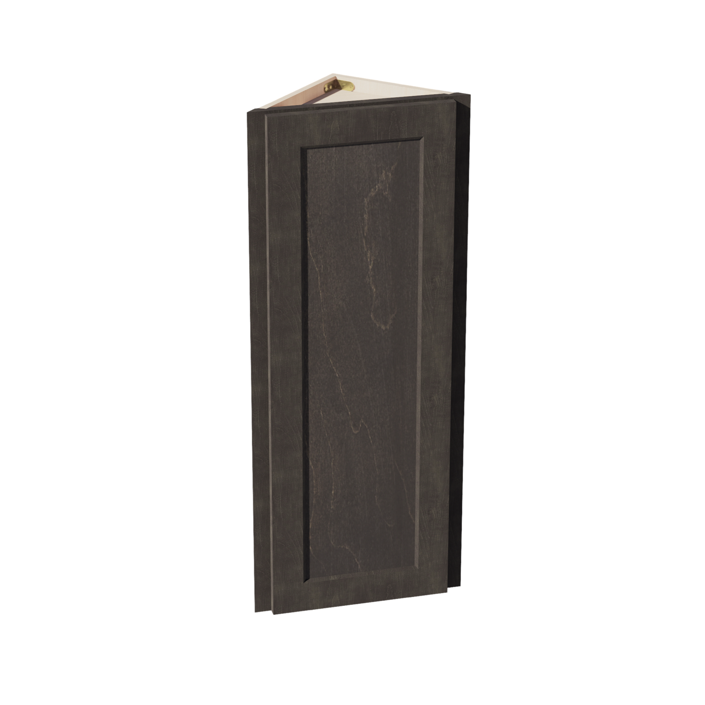 HG-WAE1242: Dark Gray Shaker 12"W x 42"H x 12"D 1 Door & 3 Shelves Wall Angle End Cabinet