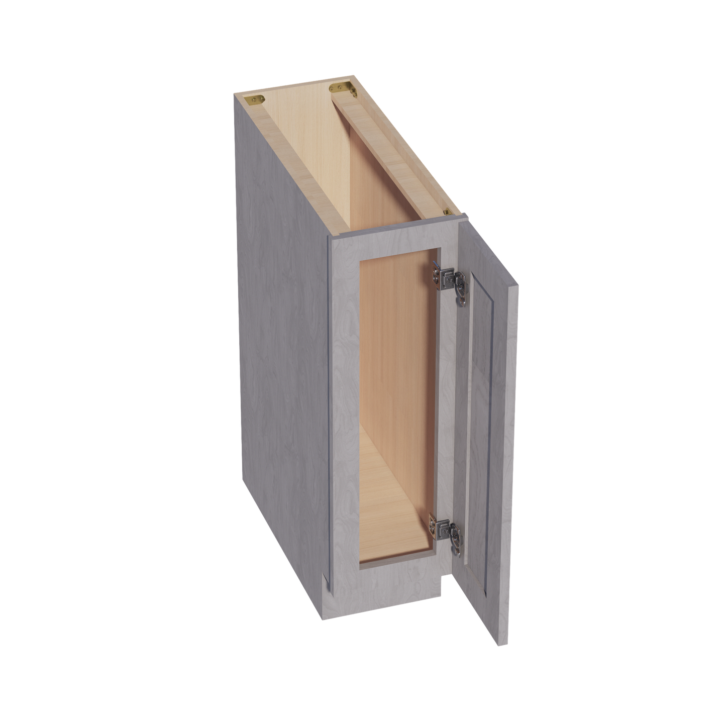 HLG-BF0924: Light Gray Shaker 09" Full Height Door Standard Base Cabinet
