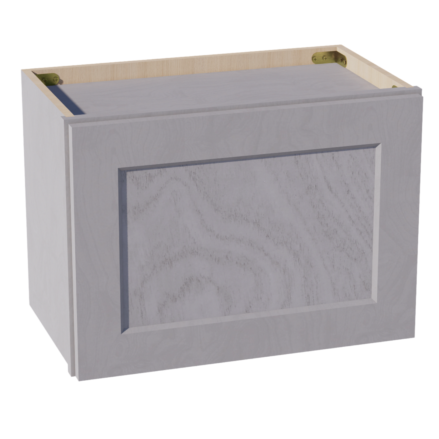 HLG-W2115: Light Gray Shaker 21"W x 15"H 1 Door Standard Wall Bridge Cabinet