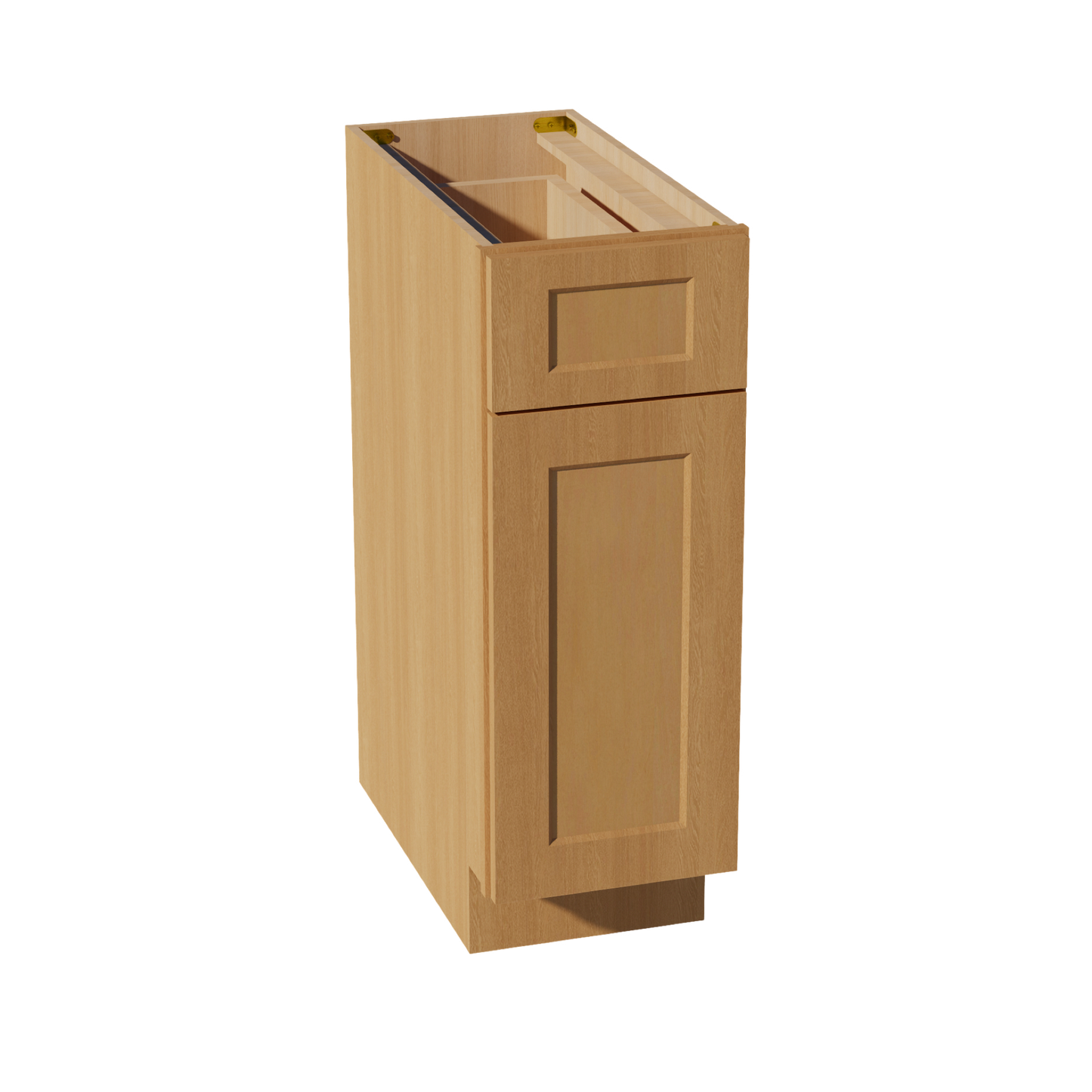 HT-B12: Timber Wood Shaker 12" 1 Drawer 1 Door Standard Base Cabinet