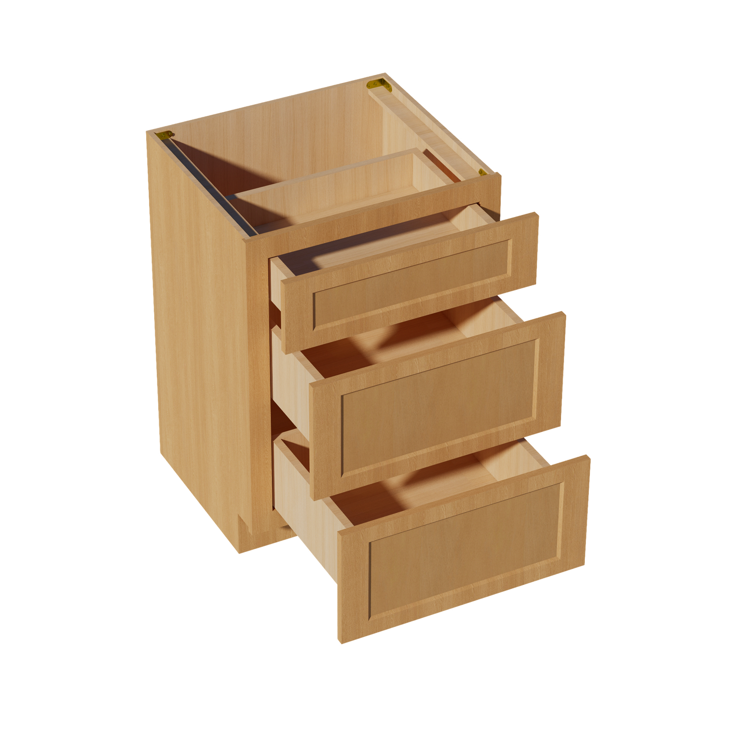 HT-VDB2421: Timber Wood Shaker 24"W x 34-1/2"H x 21"D 3 Drawers Vanity Base Cabinets