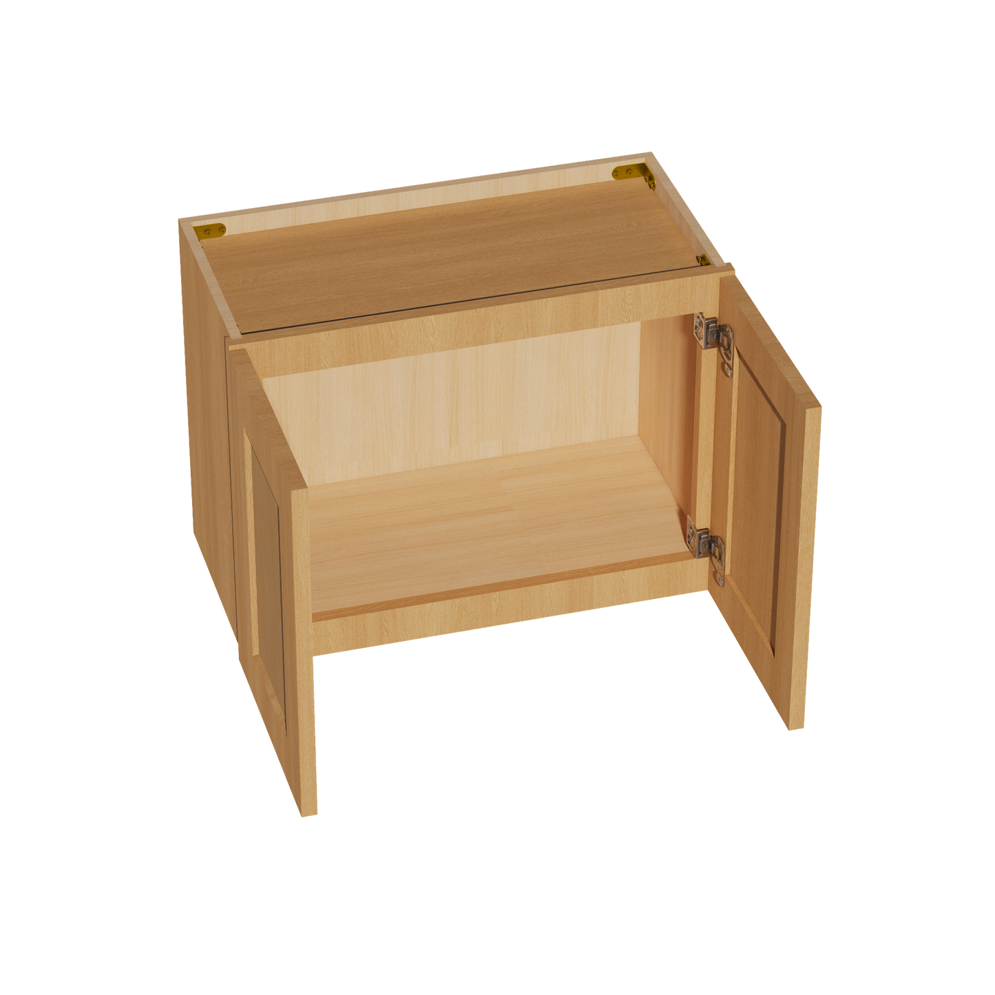 HT-W2418: Timber Wood Shaker 24"W x 18"H 2 Doors Standard Wall Bridge Cabinet