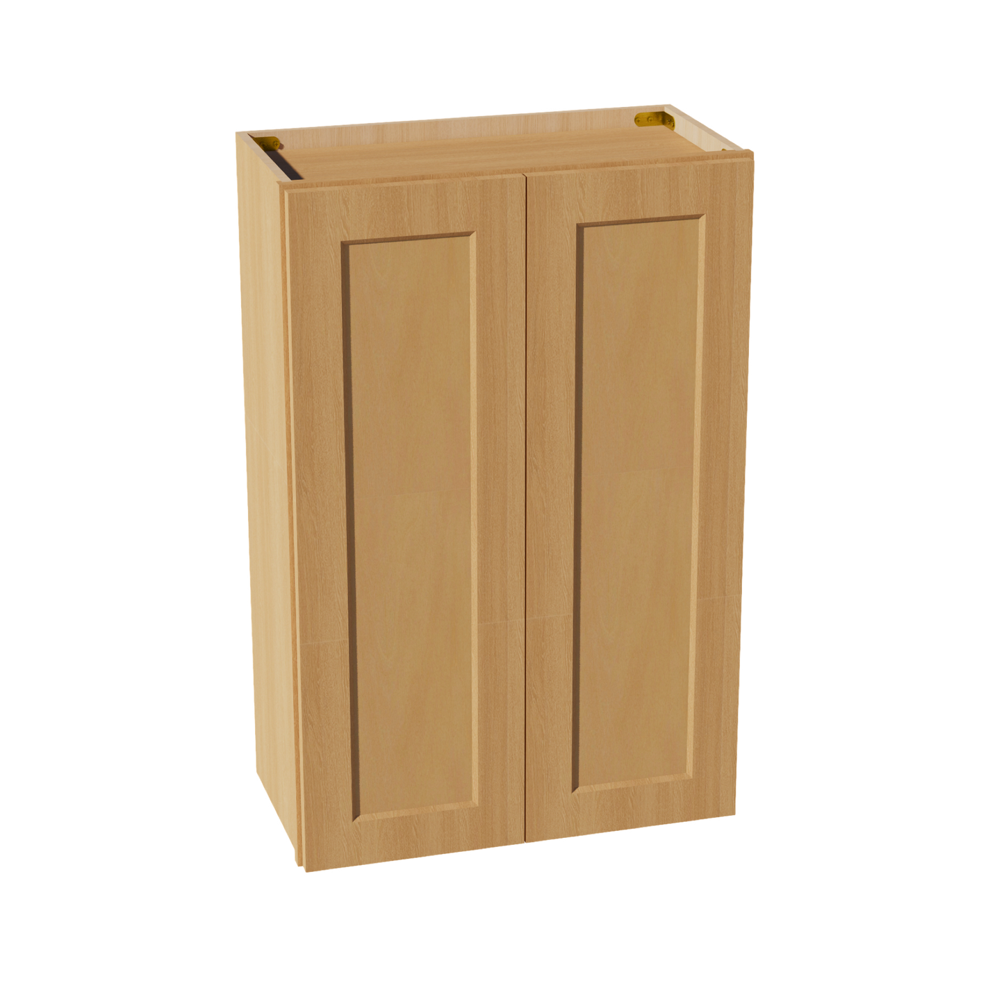 HT-W2436: Timber Wood Shaker 24"W x 36"H 2 Doors & 2 Shelves Standard Wall Cabinet