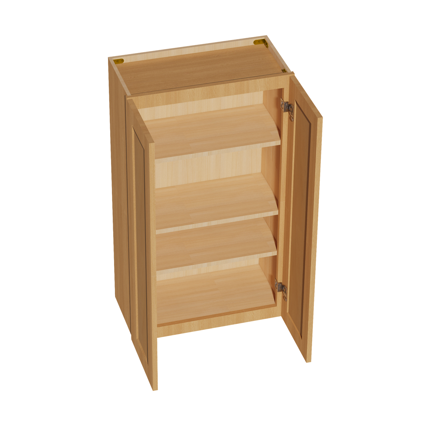 HT-W2442: Timber Wood Shaker 24"W x 42"H 2 Doors & 3 Shelves Standard Wall Cabinet