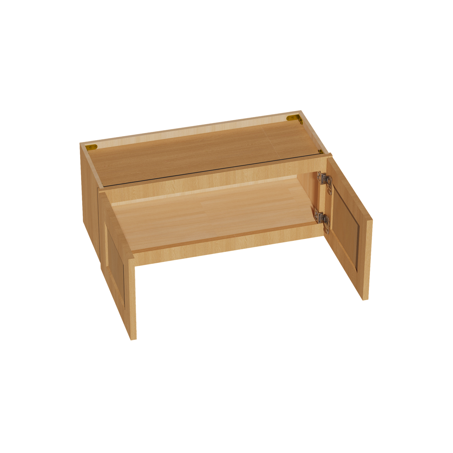 HT-W3012: Timber Wood Shaker 30"W x 12"H 2 Doors Standard Wall Bridge Cabinet