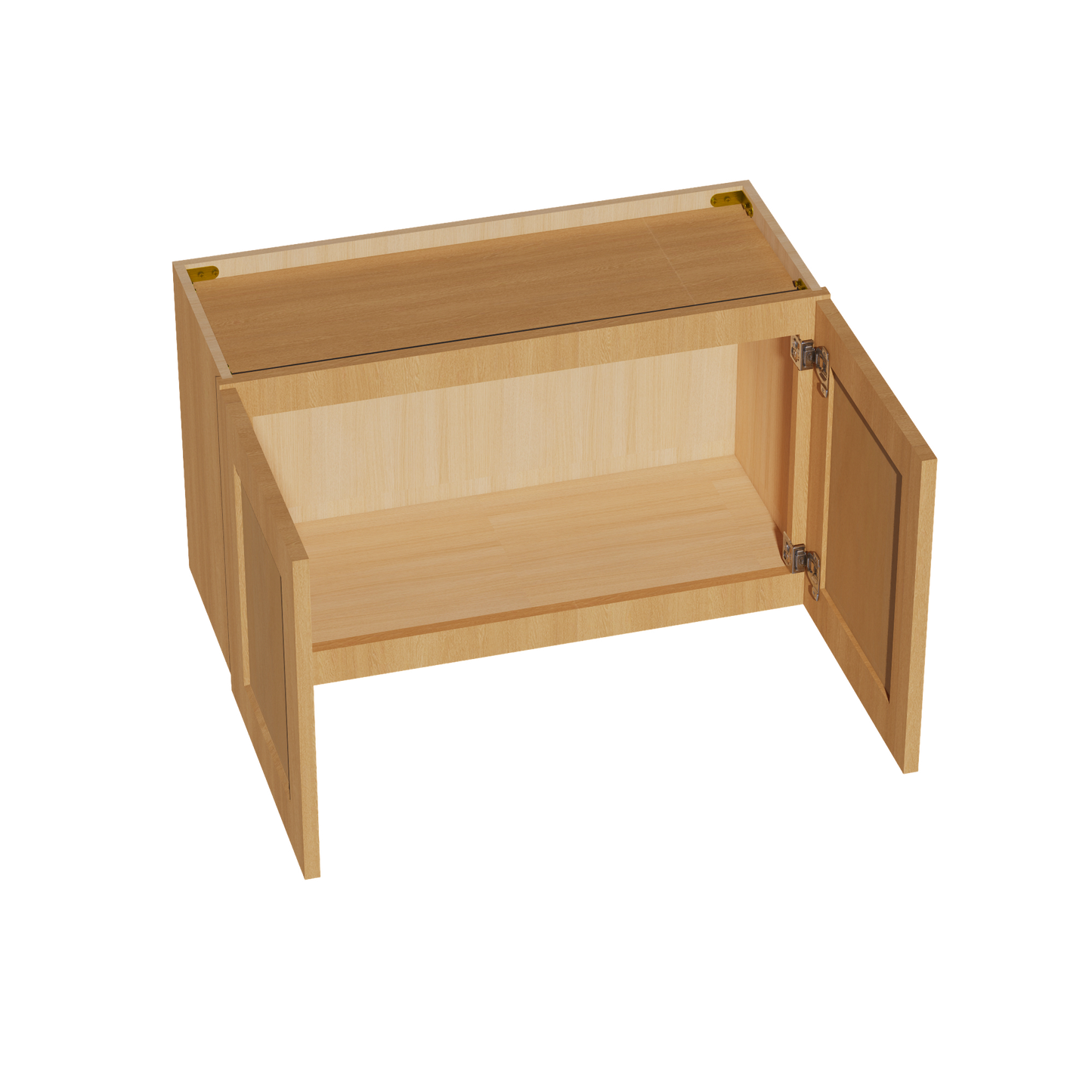 HT-W3018: Timber Wood Shaker 30"W x 18"H 2 Doors Standard Wall Bridge Cabinet