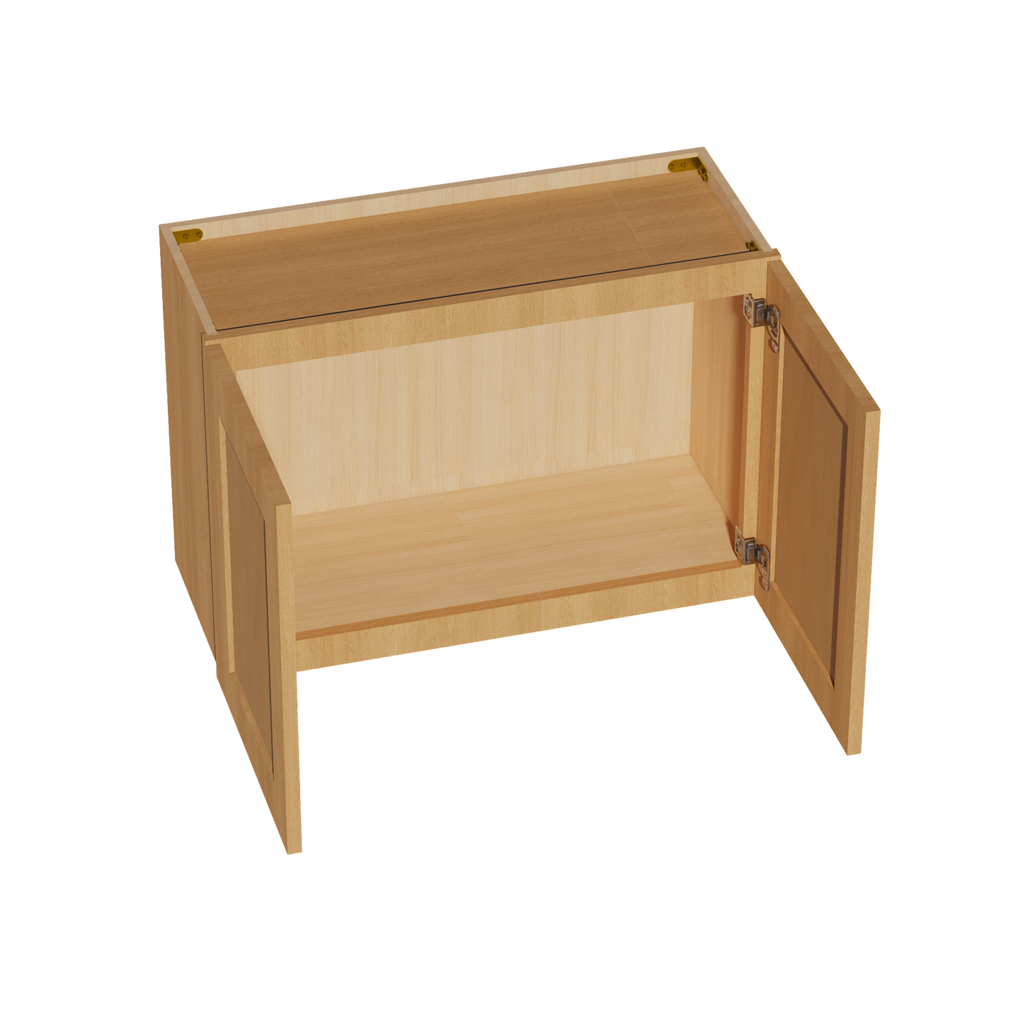 HT-W3021: Timber Wood Shaker 30"W x 21"H 2 Doors Standard Wall Bridge Cabinet