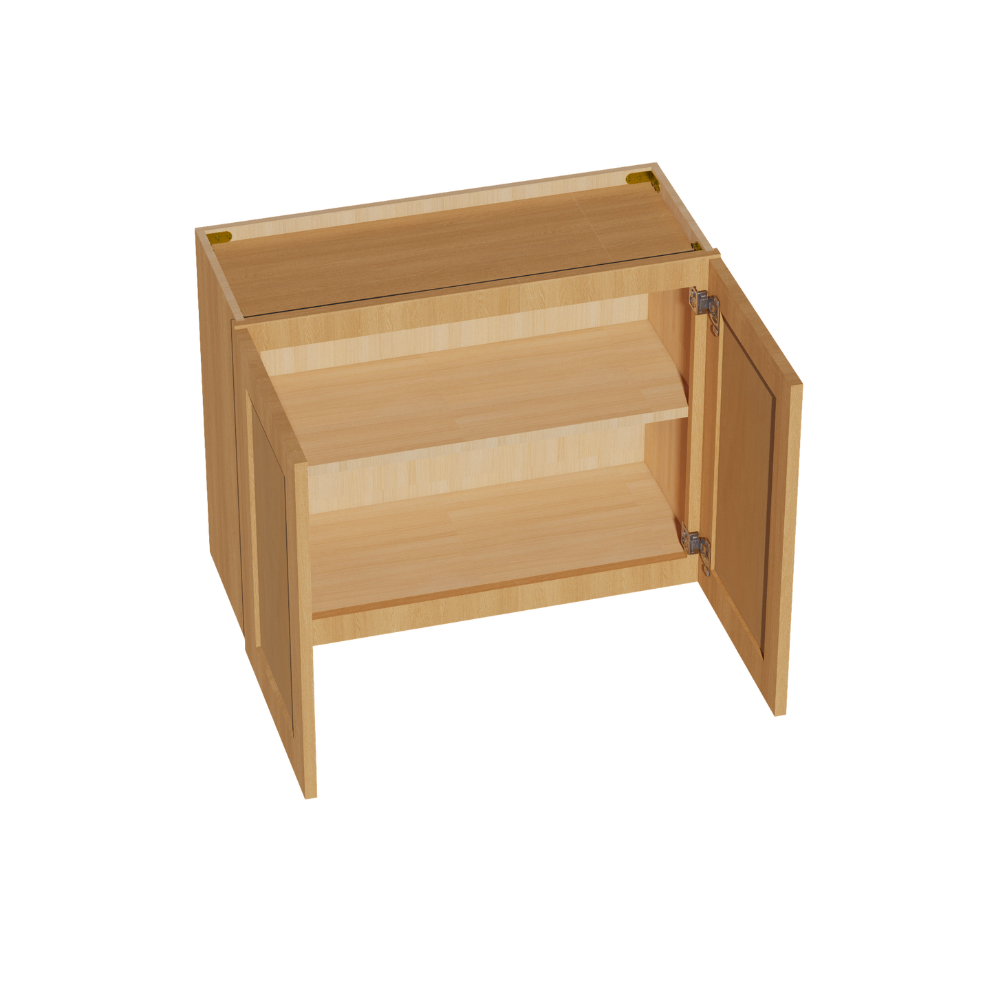 HT-W3024: Timber Wood Shaker 30"W x 24"H 2 Doors Standard Wall Bridge Cabinet