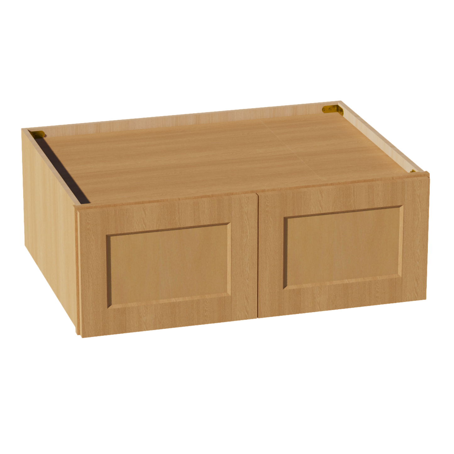 HT-W331224: Timber Wood Shaker 33"W x 12"H x 24"D 2 Doors Standard Bridge Wall Cabinet