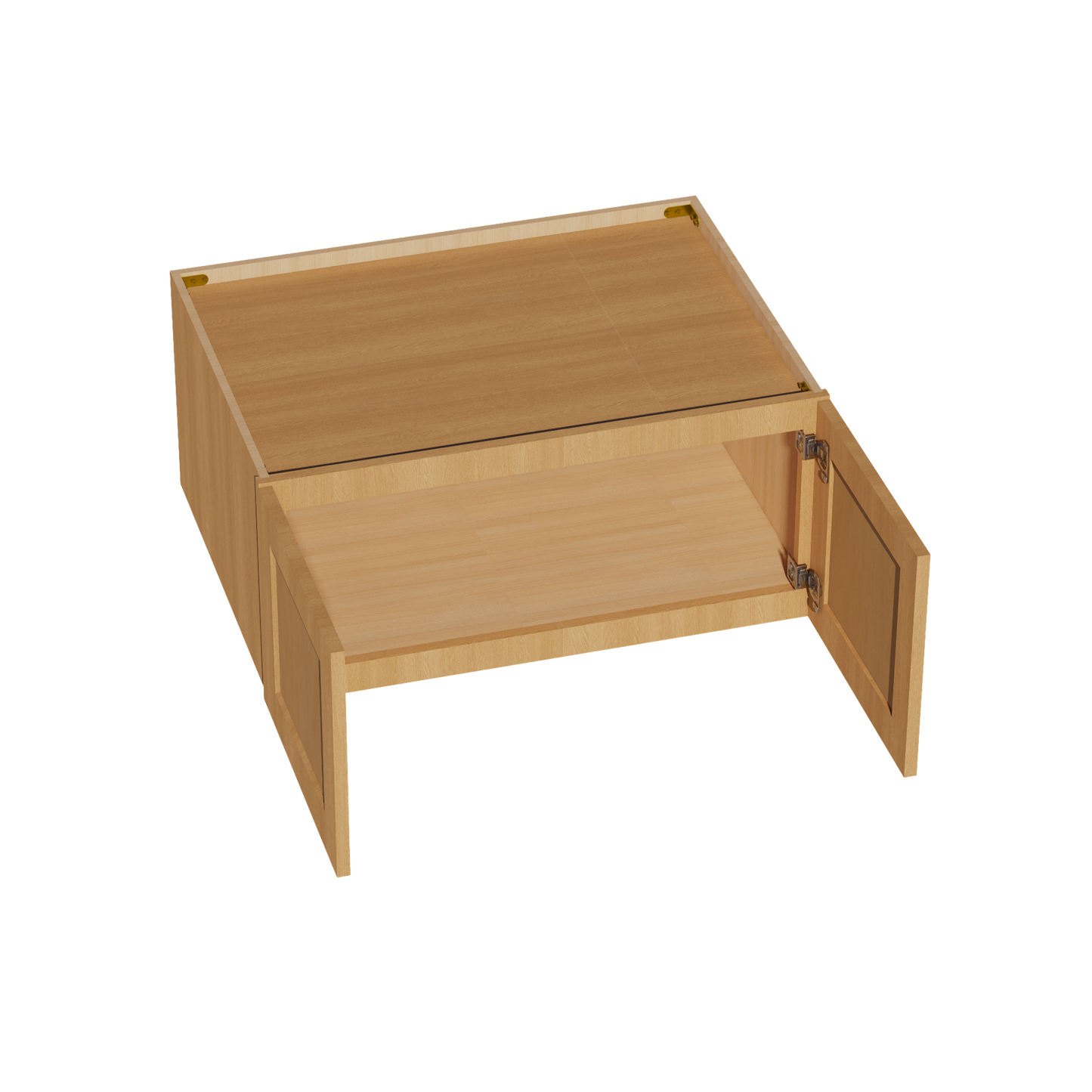 HT-W331524: Timber Wood Shaker 33"W x 15"H x 24"D 2 Doors Standard Bridge Wall Cabinet
