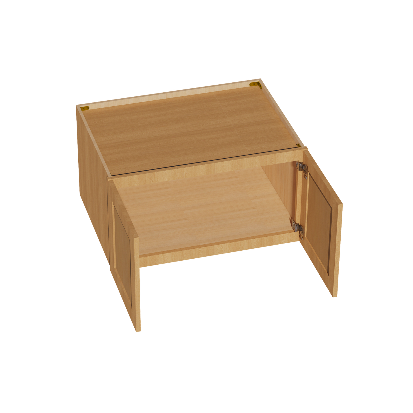 HT-W331824: Timber Wood Shaker 33"W x 18"H x 24"D 2 Doors Standard Bridge Wall Cabinet