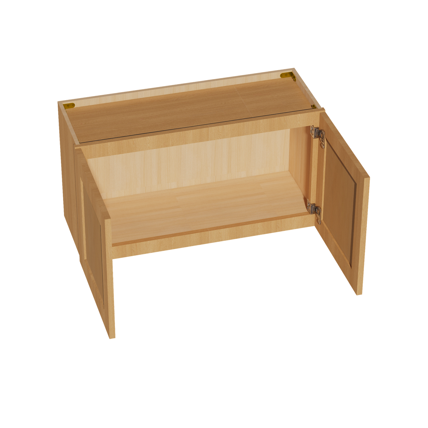 HT-W3318: Timber Wood Shaker 33"W x 18"H 2 Doors Standard Wall Bridge Cabinet