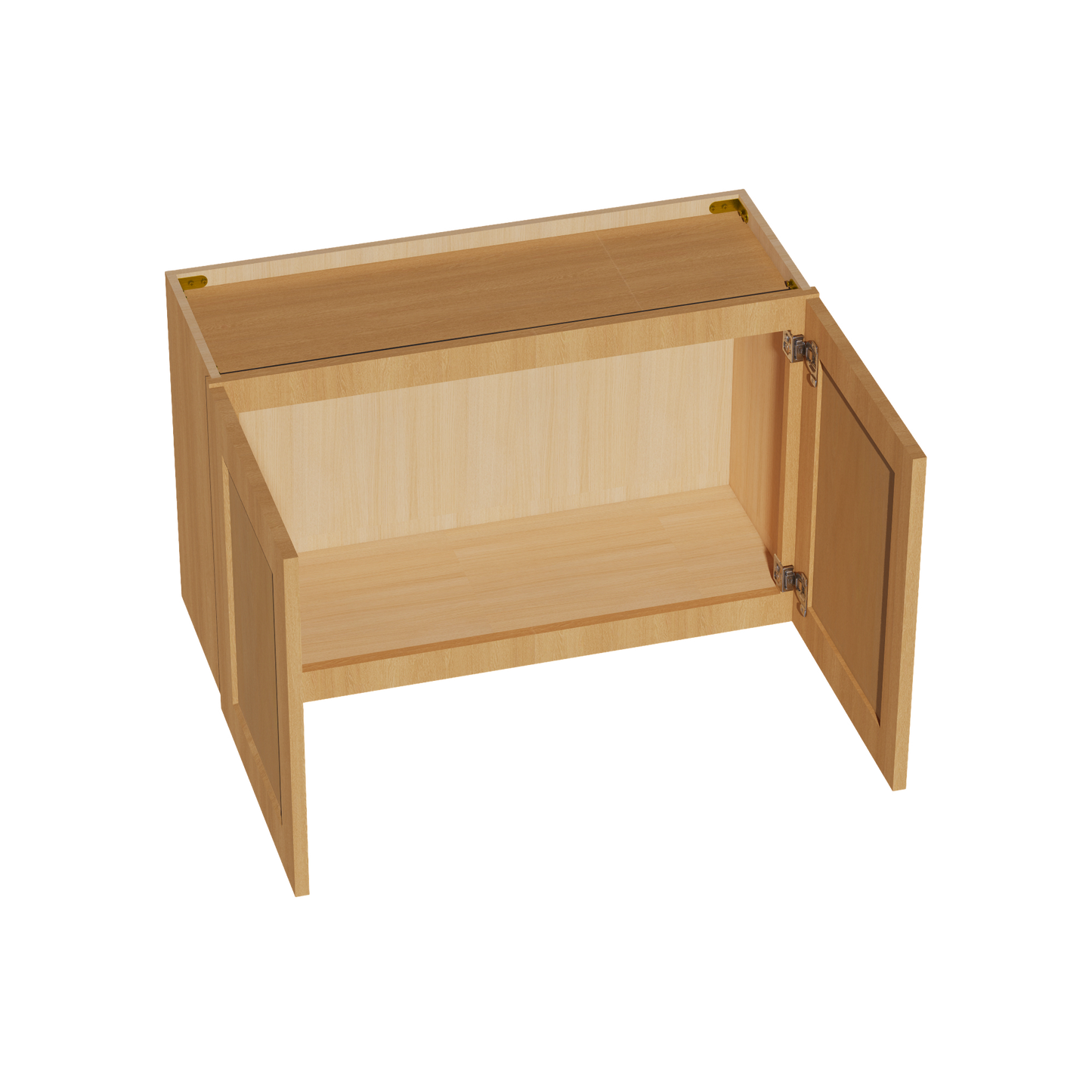 HT-W3321: Timber Wood Shaker 33"W x 21"H 2 Doors Standard Wall Bridge Cabinet