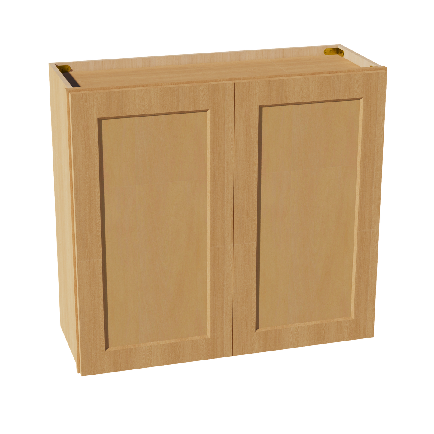 HT-W3330: Timber Wood Shaker 33"W x 30"H 2 Doors & 2 Shelves Standard Wall Cabinet